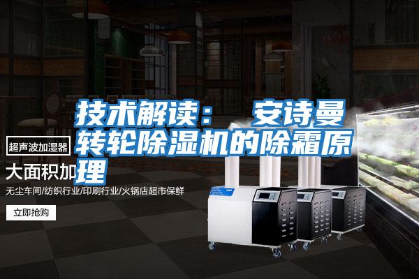 技術(shù)解讀: 安詩(shī)曼轉(zhuǎn)輪除濕機(jī)的除霜原理