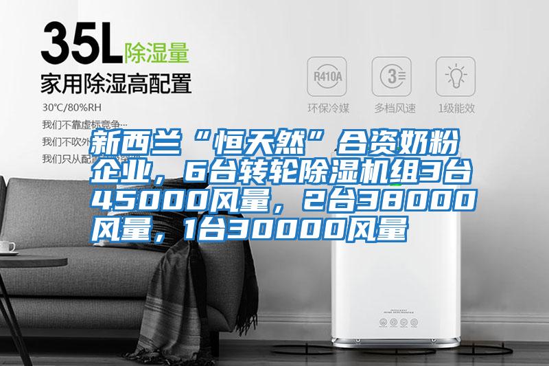 新西蘭“恒天然”合資奶粉企業，6臺轉輪除濕機組3臺45000風量，2臺38000風量，1臺30000風量