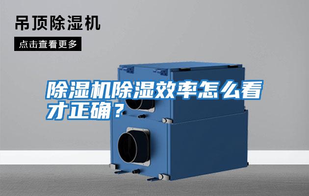 除濕機(jī)除濕效率怎么看才正確？