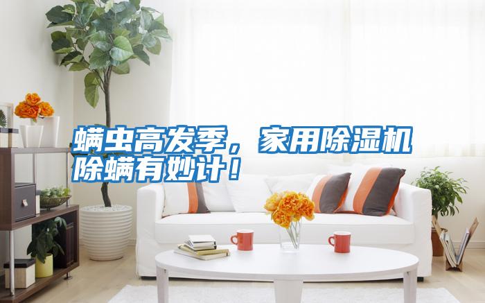 螨蟲高發季，家用除濕機除螨有妙計！