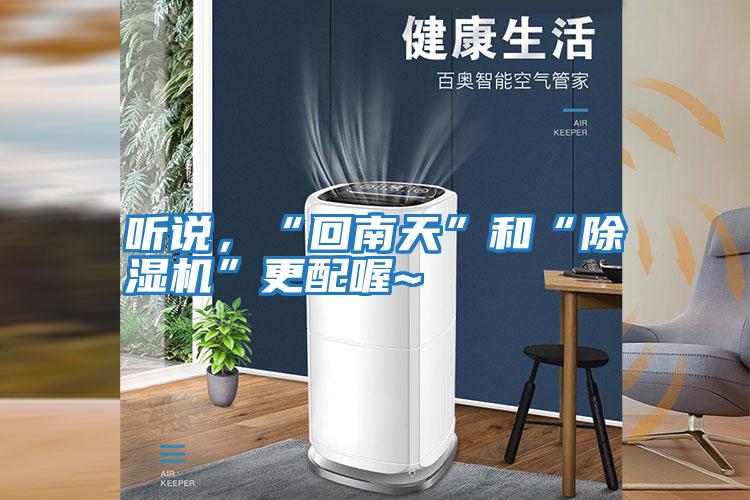 聽(tīng)說(shuō),“回南天”和“除濕機(jī)”更配喔~
