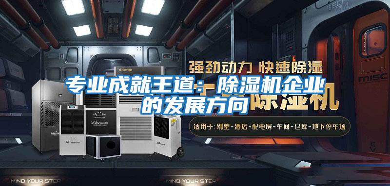 專業成就王道:除濕機企業的發展方向