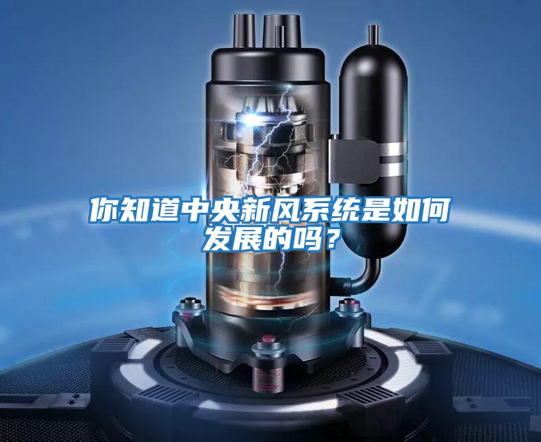 你知道中央新風系統是如何發展的嗎？