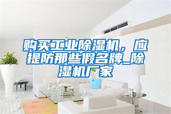購買工業除濕機,應提防那些假名牌_除濕機廠家