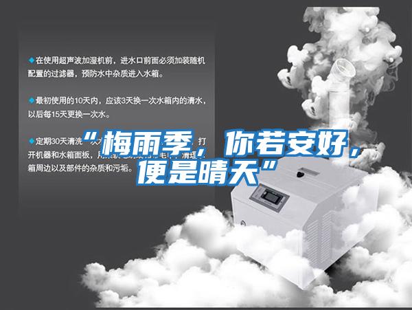 “梅雨季，你若安好，便是晴天”