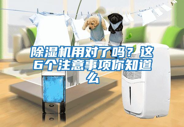 除濕機(jī)用對了嗎?這6個注意事項(xiàng)你知道么