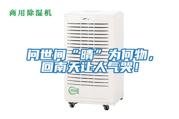 問世間“晴”為何物,回南天讓人氣哭!