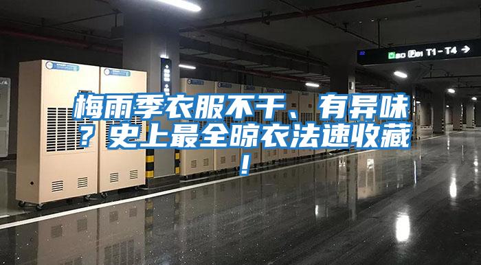 梅雨季衣服不干、有異味？史上最全晾衣法速收藏！