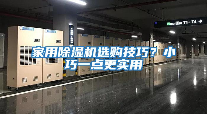 家用除濕機(jī)選購技巧?小巧一點(diǎn)更實(shí)用