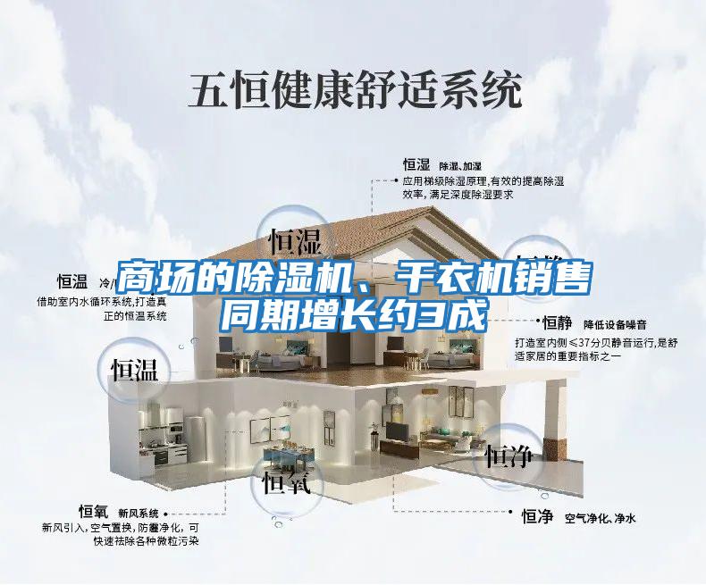 商場的除濕機、干衣機銷售同期增長約3成