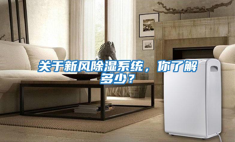 關于新風除濕系統，你了解多少？