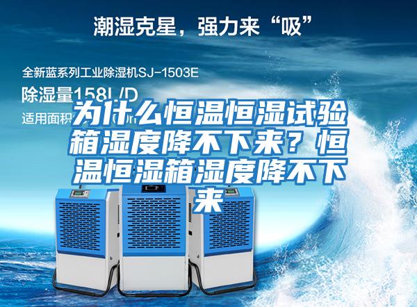 為什么恒溫恒濕試驗(yàn)箱濕度降不下來(lái)?恒溫恒濕箱濕度降不下來(lái)