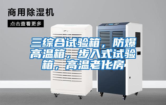 三綜合試驗箱，防爆高溫箱，步入式試驗箱，高溫老化房