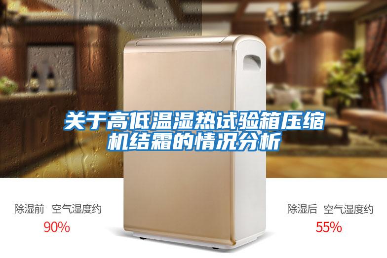 關于高低溫濕熱試驗箱壓縮機結(jié)霜的情況分析