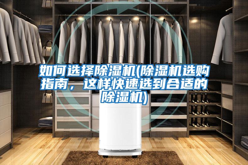 如何選擇除濕機(jī)(除濕機(jī)選購(gòu)指南，這樣快速選到合適的除濕機(jī))