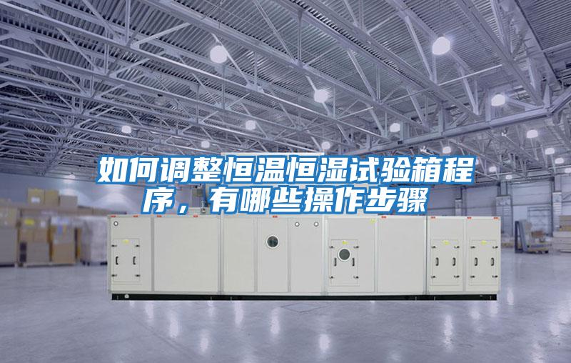 如何調整恒溫恒濕試驗箱程序，有哪些操作步驟