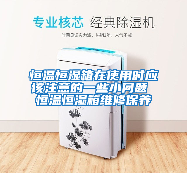 恒溫恒濕箱在使用時應該注意的一些小問題 恒溫恒濕箱維修保養