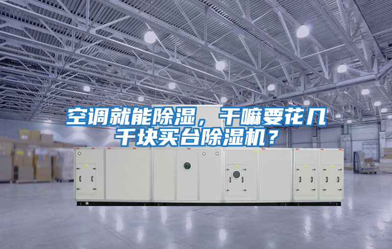 空調(diào)就能除濕,干嘛要花幾千塊買臺除濕機?