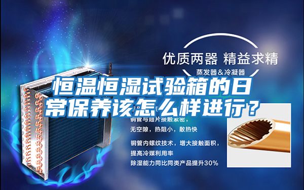 恒溫恒濕試驗箱的日常保養該怎么樣進行?