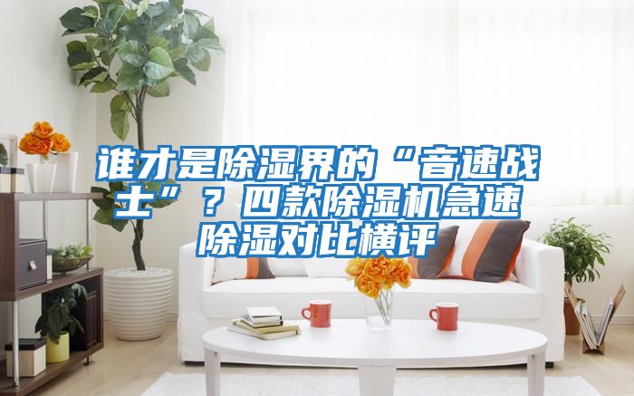 誰才是除濕界的“音速戰(zhàn)士”？四款除濕機(jī)急速除濕對(duì)比橫評(píng)