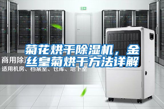 菊花烘干除濕機，金絲皇菊烘干方法詳解