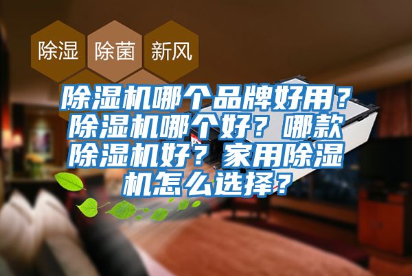 除濕機哪個品牌好用？除濕機哪個好？哪款除濕機好？家用除濕機怎么選擇？