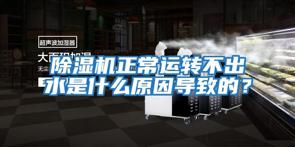 除濕機正常運轉不出水是什么原因導致的?