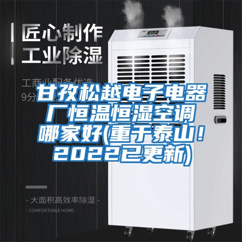 甘孜松越電子電器廠恒溫恒濕空調哪家好(重于泰山！2022已更新)